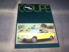TOPRARITÄT Herrlicher Prospekt Skoda 110 R Coupe von 1974 !!!