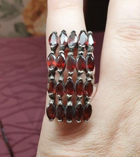 Artdeco xxl granat ring - artdeco,