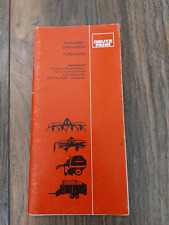 Original Verkäuferinformation Futterernte Deutz Fahr Kreiselheuer Ladewagen usw