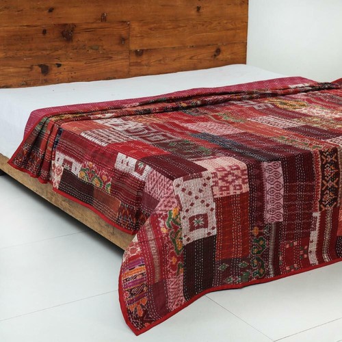 108x108 king patchwork kantha - 108x108,