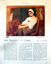 Altes Mädchen Spinnrad J.D