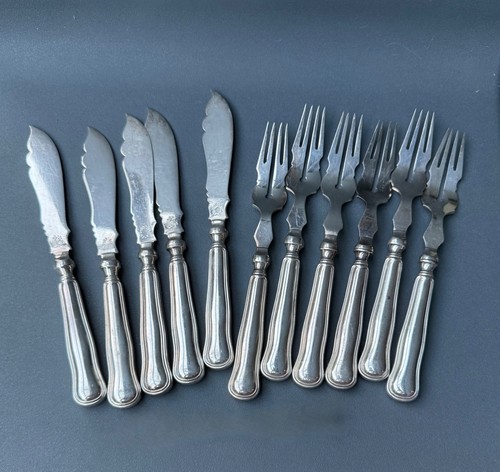 Fischbesteck versilbert