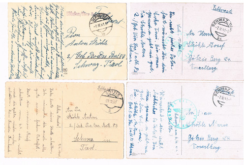 Postkarten feldpost 2 - -,