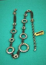 Konplott Kette silber "Rose Water" Swarovski Strassteie weiss neu