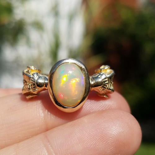 Opal ring widderkopfring - ring,