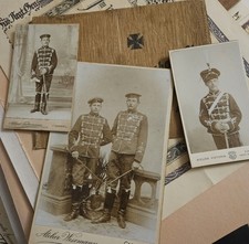 drei CDV Fotos, Hussaren