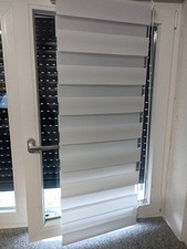 Doppelrollo klemmfix ohne Bohren blickdicht weiß mit Seitenzug