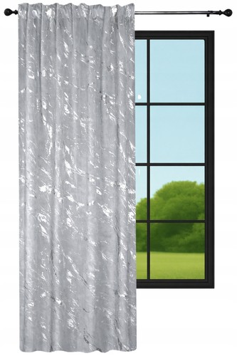 Samtvorhang 140x250 silbergrau - 140x250,