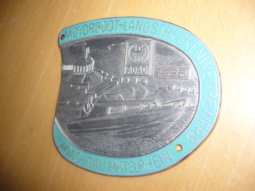 Plakette schild motorboot - plakette,