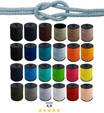 Kordelschnur Geflochten Polyester dehnbar RundØ5,5-10mm,Dekoschnur Seil Stark 4m