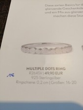 Echtschmuck Sterlingsilber Ring Von PIPPA & JEAN Größe 18