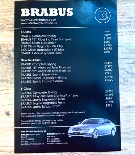 Brabus mercedes ml - e,, b,