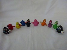 Barbapapa Figuren, Barbafamilie, 70 iger Jahre, VINTAGE,  10 Stück, PVC-Gummi