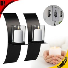 Paar Metall Wandkerzenhalter