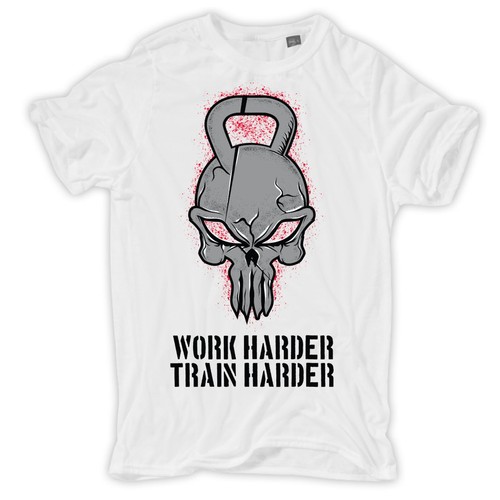 Shirt work harder train - t-shirt,