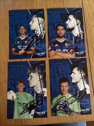 Autogrammkarten schalke - 4, fc