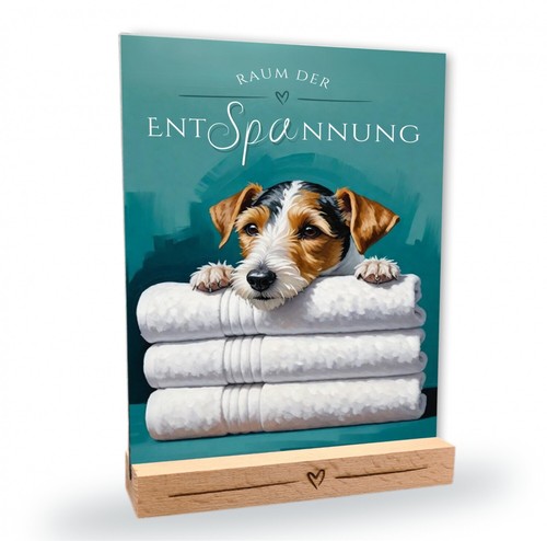 Hundeschild foxterrier - hundeschild,