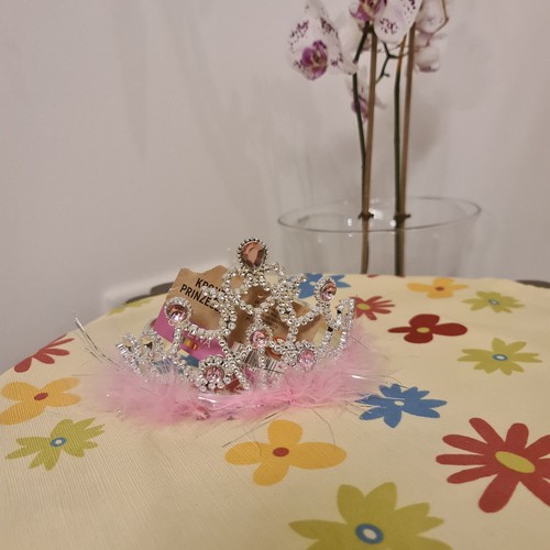 Krone prinzessin silber rosa - silber,