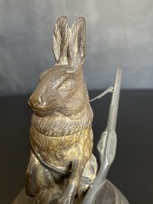 Antike Bronze Statue Hase