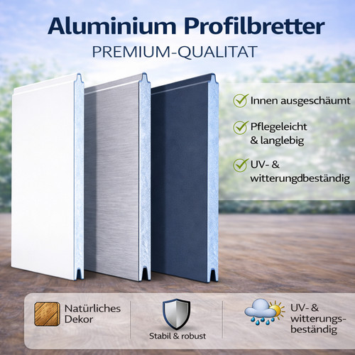 Aluminium alu sichtschutz - aluminium,