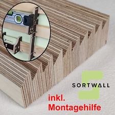 French Cleat Leisten bis zu 150cm 15mm-10erSet-inkl Montagehilfe für Keilleisten