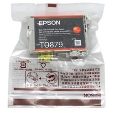 Original Epson Tinten Patrone T0879 orange für Stylus Photo R 1900 Blister