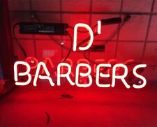 14"x7"D' BARBERS Neonreklame Friseursalon Offen Wand Dekor Werbeschild Kunstwerk