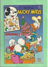 Walt Disneys - Micky Maus Nr. 52 von 1989 - Mit Beilage - Rubbelbilder