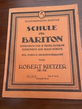Musiknoten, Zimmermann Schule, für Posaune,  Bariton Euphonium, Teil 1-3