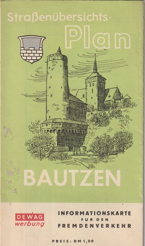 Stadtplan bautzen sachsen - sachsen, ddr