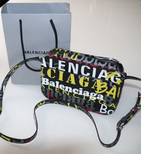 Balenciaga, Tasche, Leder, schwarz bunt, Kollektion Everyday, NEUWERTIG