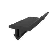 Anschlagdichtung für seitlichen Anschlag | 3 mm Nutbreite | Farbe: schwarz-weiß