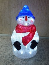 *** LED-Acryl Outdoor-Beleuchtung "Schneemann" IP 44 ca. 50  LED`s ***