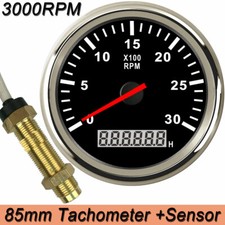 85mm Tachometer 3000 RPM Tacho