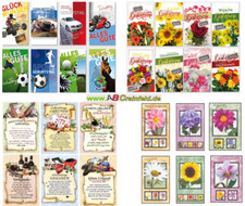 ab 25 Ct. Geburtstagskarten,Glückwunschkarten,Karten mit Umschlag, Blitzversand