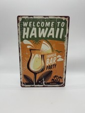 Blechschild Hawaii Tropical