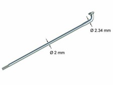 40  SPEICHEN SAPIM Dickend Niro 2,0/2,34 Edelstahl Sondermaß  57 mm mit Nippel