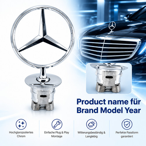 Motorhaubenemblem haubenstern - motorhaubenemblem,