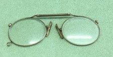 Brille Kneifer Zwicker Balkenklemmer Golddouble Uralt ca. 1900/10
