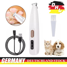 Profi Hundeschermaschine Hundetrimmer Pfotentrimmer für Haustiere mit LED-Licht