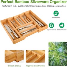 Holz Besteckkasten Bambus