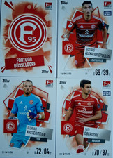 Match Attax Bundesliga 25/26 Alle vier Karten von Fortuna Düsseldorf incl.Wappen