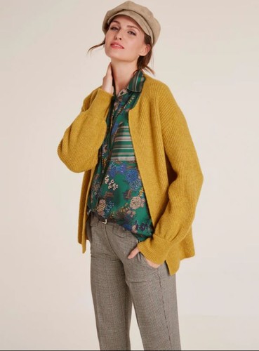 Strickjacke gelb linea - gelb, 34