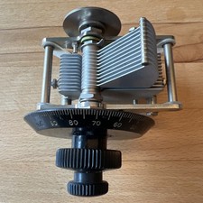 Förg München | vernickelter Drehkondensator | 20er Jahre | Sehr schön erhalten