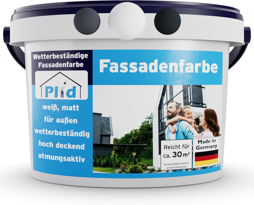Plid fassadenfarbe weiss - -,