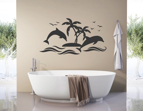 Wandtattoo badezimmer fische - wandtattoo,
