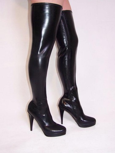 Overknee stiefel lack 43 - lack,