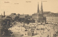AK Dresden Postplatz Zwinger