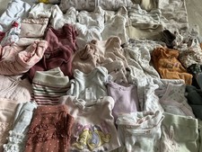 Über 50 tlg Baby Erstausstattung Mädchen Paket Kleidung Sachen 68
