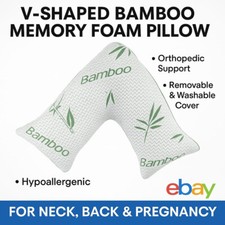V-förmiges Memory Foam Bambus